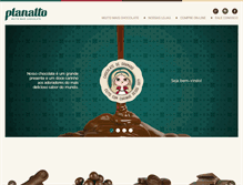 Tablet Screenshot of chocolateplanalto.com.br
